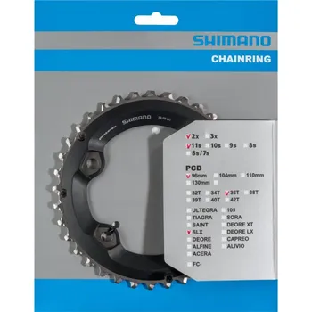 Shimano SLX FCM7000 černý, 36 zubů