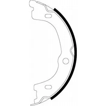 Brzdová čelist Sada brzdových čelistí, parkovací brzda TEXTAR 91075300