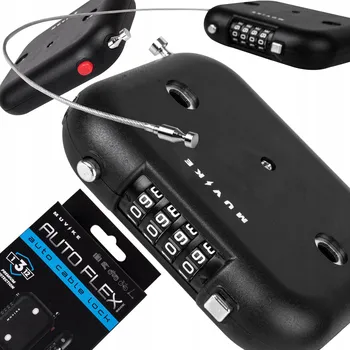 Bezpečnostní kamera Zámek na kolo lankový Muvike Auto Flex 900/2,5C