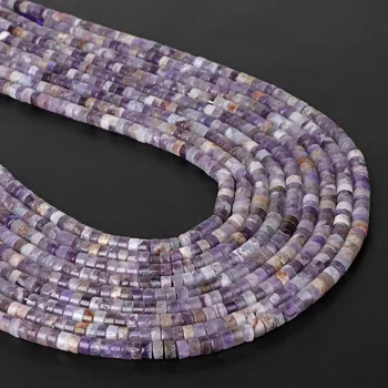 Náramek Přírodní korálky na náramky a šperky | výroba šperků - Č.2 Ametyst , 2x4mm 75-80ks