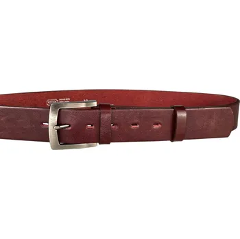 Opasek PENNY BELTS Kožený opasek 25-95 bordo - 100 cm