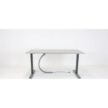 Psací stůl MDD Stůl, MDD, Drive, 160x80, šedá/granit, el. stav.