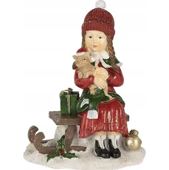 Vánoce Vánoční dekorace - Slečna s kočkou