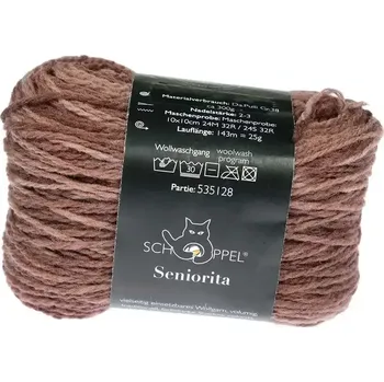 Příze Schoppel Wolle Seniorita 2617 Dunkle Schokolade Inspiration Dibadu (Vlněná příze Seniorita 2617 Dunkle Schokolade Inspiration Dibadu)