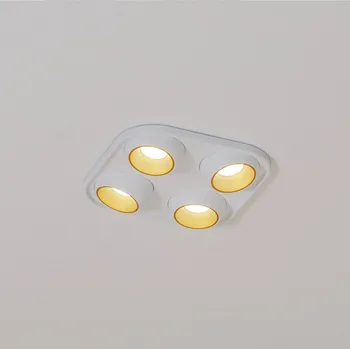 Lampička BEGA LED vestavné bodové svítidlo Studio Line, bílá/mosaz, 4 světla. černá, mosazná LED 16,8 W celkem - Doprava zdarma