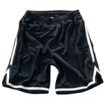 Kraťasy z Urban Classics - Stripes Mesh Shorts - Muži - cerná/bílá