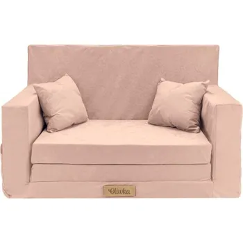 Dětský pokoj Rozkládací minisedačka do dětského pokoje - Olivia - růžová