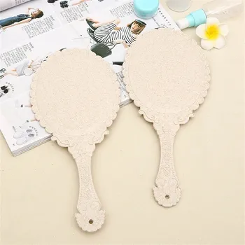 Kosmetické zrcátko Kapesní kosmetické zrcátko ruční vintage | kosmetické zrcátko, kapesní zrcátko - Kulatá nanobarva