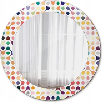 Zrcadlo Krásné Zrcadlo Kulaté Pop art puntíky 60 cm