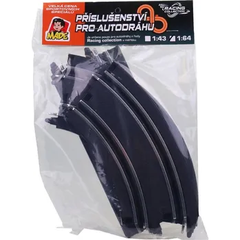 autodráha Autodráha Racing Collection 1:64 náhradní díly dráha set 4ks