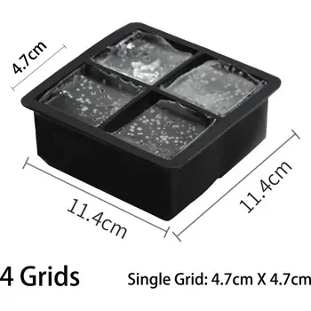 Tvořítko na led Silikonová forma na led – velká kostková | tvořítko na led, zásobník ledu - Styl1