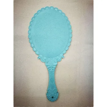 Kosmetické zrcátko Kapesní kosmetické zrcátko ruční vintage | kosmetické zrcátko, kapesní zrcátko - Eliptické jezero modré