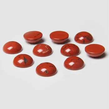 Dětské navlékací korálky Přírodní korálky pro šperky | šperkové kameny 10 ks - Č.5 Jaspers červený , 4 mm