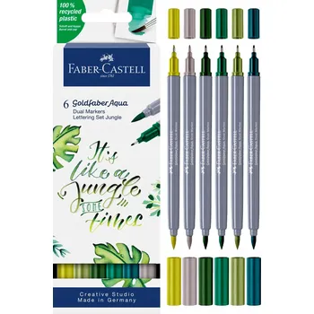 FABER-CASTELL Fixy oboustranné Goldfaber 6 kol