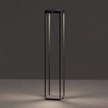 Venkovní osvětlení KLEWE LED solární lampa RADIA MEGA, antracitová, 110 cm, hliník IP65 1 x 3 W LED - Doprava zdarma