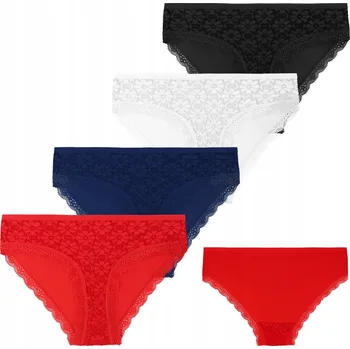 Dámské oblečení 4-balení dámských kalhotky s krajkou MORAJ, velikost S