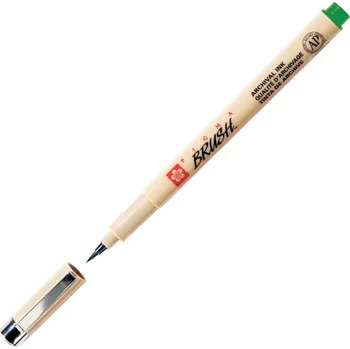 SAKURA PISAK štětcový ZELENÝ pro KALIGRAFII/Lettering Pigma Brush
