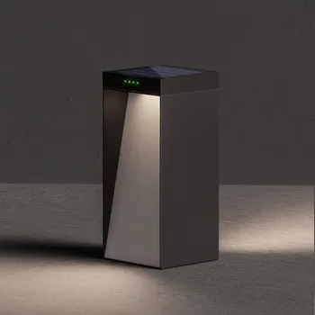 Venkovní osvětlení KLEWE LED solární lampa MILIO FULL, antracitová, 35 cm, hliník, IP65 1 x 2,2 W LED - Doprava zdarma