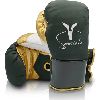 Boxerské rukavice Boxerské rukavice Ares Speciale - zelené / zlaté