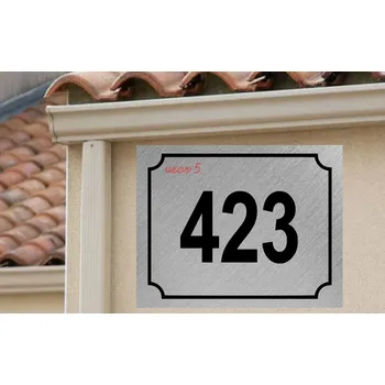 Domovní cedule VK Výroba štítků jako číslo popisné na míru.