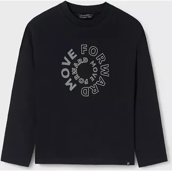 Chlapecké tričko Chlapecké triko dlouhý rukáv Mayoral 842-85 Černé velikost 160