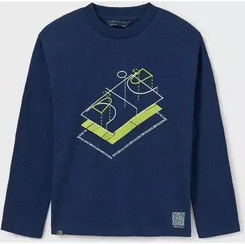 Chlapecké tričko Chlapecké triko dlouhý rukáv Mayoral 7093-72 Modré velikost 166