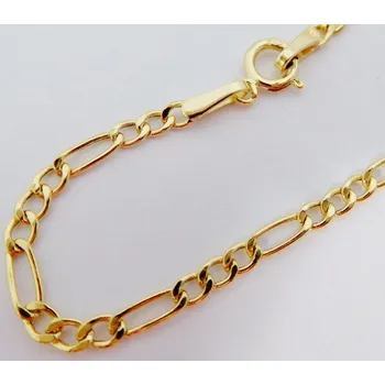 Řetízek Klenoty Budín Pánský mohutný zlatý řetízek žluté zlato - FIGARO 50cm/2,37gr HK6095 (Klenoty Budín Pánský mohutný zlatý řetízek žluté zlato - FIGARO 50cm/2,37gr HK6095)