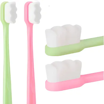Zubní kartáček Set zubních kartáčků Nanosmile Green&Pink