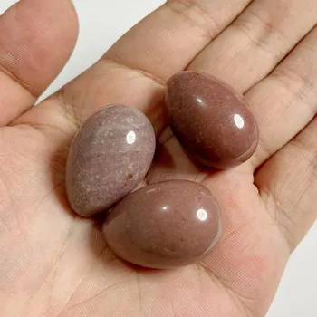 Dekorace do akvária 1-3 ks Přírodní leštěný minerální kámen 20x30 mm | Dekorace, akvarijní kámen - Č.22 Avanturín , 3 kusy