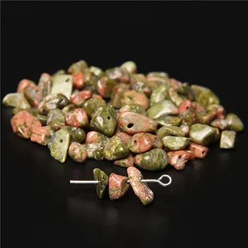 Šperkovnice Přírodní kameny na DIY šperky | Korálky, boho šperky - unakit , 80 cm