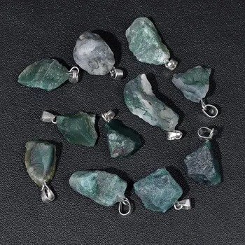 Přívěsek Přírodní kámen surový | přívěsek, minerální šperk 5 ks - Č. 4 Indický Aagte