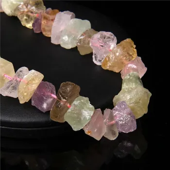 Korálek Minerální korálky nepravidelné 10-13 mm | minerální korálky, šperkové kameny - Č.3 Směsný křemen , 5ks