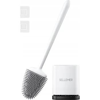 WC štětka WC štětka s miskou, nástěnná, měkká pro hloubkové čištění