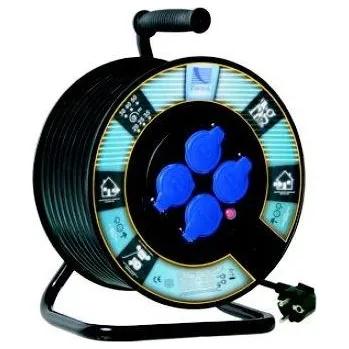 Napájecí kabel Prodlužovací Kabel na bubnu Pawbol 20 m, 4 ks, černý