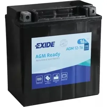 Motobaterie Exide Bike AGM Ready 12V 16Ah 170A AGM12-16