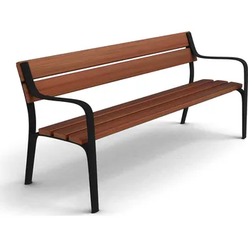 Zahradní lavice Litinová lavička Benito Citizen 180 cm Černá