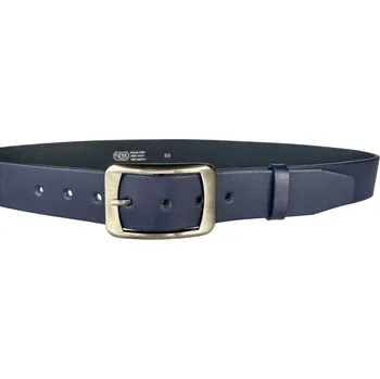 Opasek PENNY BELTS Kožený opasek 16256 modrý - 90 cm