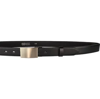 Opasek PENNY BELTS Pánský kožený opasek 30-020-3PS-60 černý - 100 cm