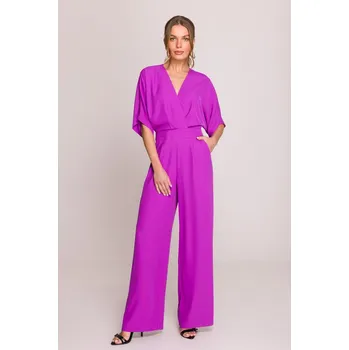 Dámský kostýmek Společenský overal Stylove S395 levandulový EU velikost: S