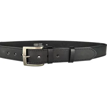Opasek PENNY BELTS Kožený opasek 501-1-60 černý - 95 cm