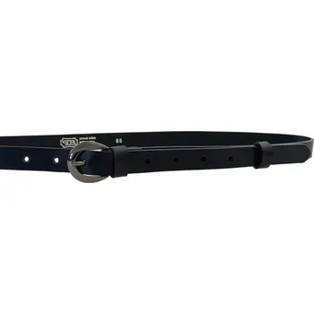 Opasek PENNY BELTS Kožený opasek 20-206-63 černý - 115 cm