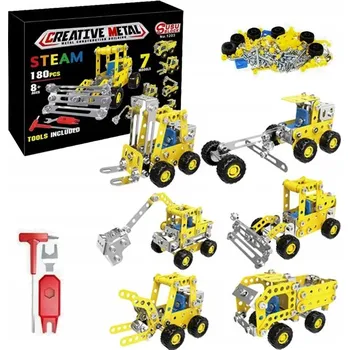 ostatní stavebnice KOVOVÉ STAVEBNÍ STAVEBNICE ŠROUBY TECHNICKÁ HRAČKA HRAČKA 180