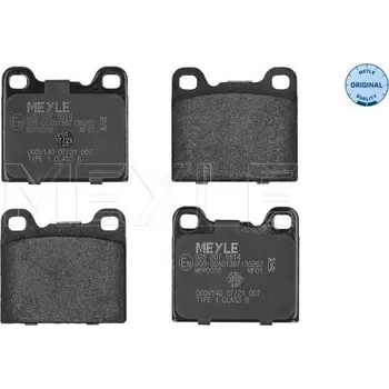 Brzdová destička Sada brzdových destiček, kotoučová brzda MEYLE 025 207 5514