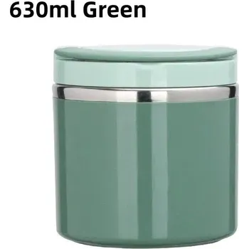 Termoska Termomiska na jídlo z nerezové oceli | Nerezový box - Zelená - 630 ml