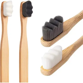 Zubní kartáček Set zubních kartáčků Nanosmile Eco Black&White Typ štětinek: Rovné