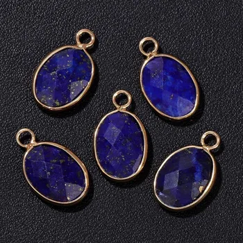 Přívěsek Přívěsek přírodní kámen oválný | šperk, amulet - Č.17 Lapis Lazuli , 2 kusy