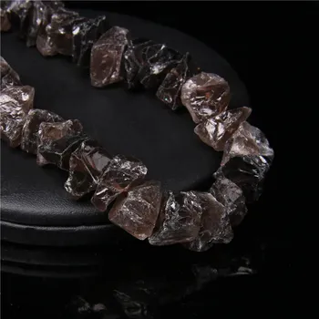 Korálek Minerální korálky nepravidelné 10-13 mm | minerální korálky, šperkové kameny - Č.8 Čaj Quartz , 5ks