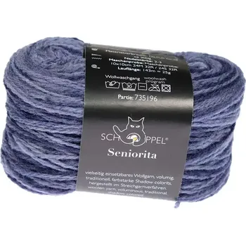 Příze Schoppel Wolle Seniorita 2609 Tintensee Inspiration Dibadu (Vlněná příze Seniorita 2609 Tintensee Inspiration Dibadu)