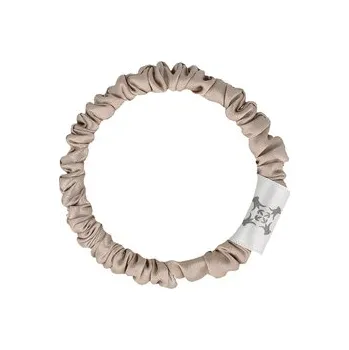 LOVESILK_ Hedvábná gumička tenká taupe