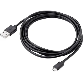 Prodlužovací kabel Akyga USB kabel USB-A zástrčka, USB Micro-B zástrčka 1.80 m černá AK-USB-01